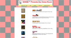 Desktop Screenshot of games.shade.com