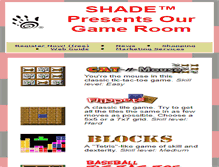 Tablet Screenshot of games.shade.com